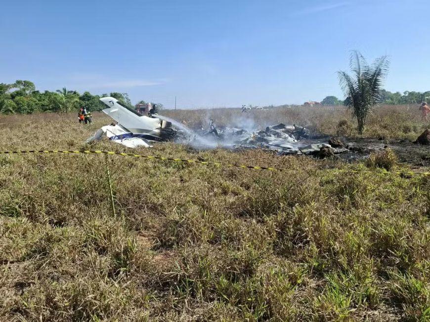 Politec avança na identificação das 3 vítimas de avião que caiu em Água Boa (MT)